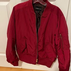 Express red bomber jacket